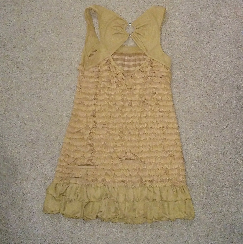 🌷2-4-7  Mini Dress with Ruffle Detail - Picture 2 of 4